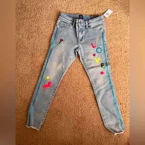Girls GAP patch denim jeans